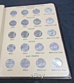 (100) 2004-2008 STATE $25c SET WITH BU, PROOF, & SILVER PROOFS IN DANSCO (6295)