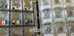 100 Coin Proof State Quarter Silver & Clad Collection PCGS Flag Set PR 69 DCAM