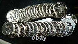 $10 Roll, (40 Coins) of Proof Silver Statehood Quarters, Mixed Issues