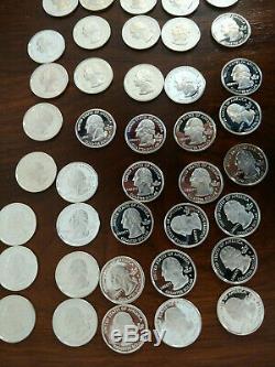$10 Roll, (40 Coins) of Proof Silver Statehood Quarters, Mixed States 2001-2007
