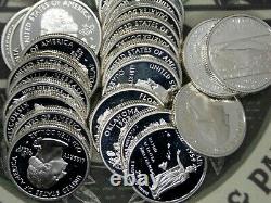 $10 S Random Date PROOF Silver State Quarter 25c (40 Coin) ECC&C, Inc