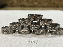 10 Silver State Quarter Coin Rings You Pick The States 1999 To 2008 Silver Proof