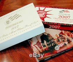 14 Sets Silver Proof Sets, State Quarters, Presidential Dollars, 2002 to 2008