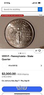 1787-1999 Pennsylvania State Quarter