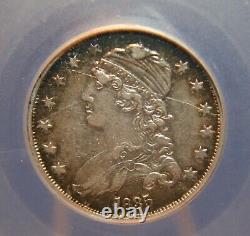 1835 Capped Bust Quarter 25¢ B-5 Late Die State Cracked Die XF ID #SCT405