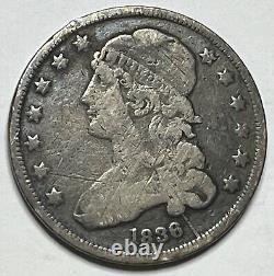 1836 Capped Bust Quarter Better Date 25C O050