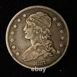 1837 25c Capped Bust Quarter Silver United States Coin