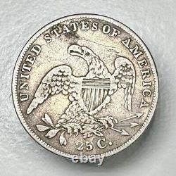 1837 Capped Bust Silver Quarter CHOICE FINE+ BEAUTIFUL EXAMPLE COIN