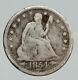 1854 O UNITED STATES US Silver SEATED LIBERTY Quarter Dollar Coin w EAGLE i91859