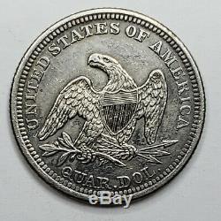 1860O United States Seated Liberty Quarter Dollar 25c Coin Lot A 153