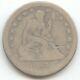 1865-S Seated Liberty Quarter, VG or Better Details, Scarce S Mint