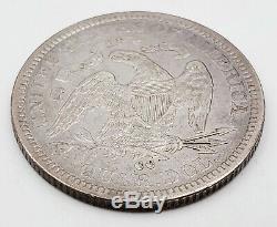 1876-CC United States Seated Liberty Silver Quarter 25c Coin Extra Fine Details