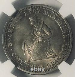 1893 Isabella Commemorative Silver Quarter Dollar NGC MS-62 Mint State 62