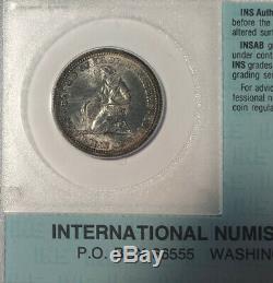 1893 Isabella Quarter Silver United States Commemorative Old Time Slab GEM