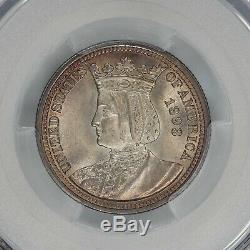1893 Isabella Silver Commemorative Quarter 25c Pcgs Cert Ms 64 Mint State (595)