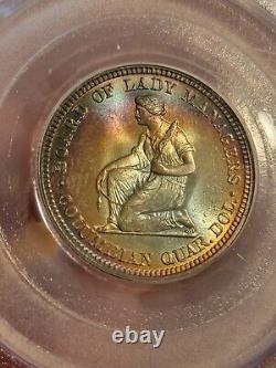 1893 Isabella Silver Commemorative Quarter PCGS MS65 -MONSTER ORIGINAL TONING