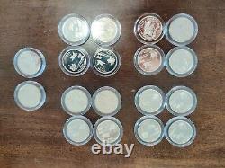 (18) PROOF 90% Silver State Quarter $4.50 FACE Roll Bullion Junk Collection