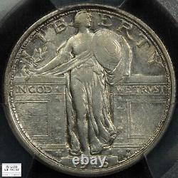 1916 Standing Liberty Silver Quarter 25C Almost Uncirculated PCGS AU 50