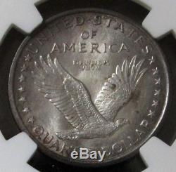 1917 Type 1 Standing Liberty Quarter 25c Slq Coin Ngc Mint State 64+ Fh