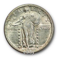 1918 S 25C Standing Liberty Quarter Uncirculated Mint State Lustrous #2636