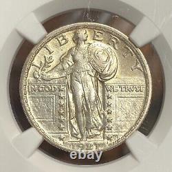 1921 Standing Liberty Quarter NGC AU Details