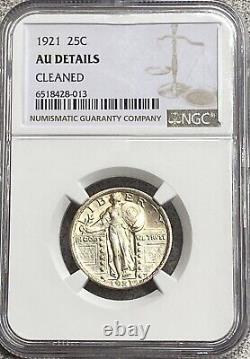 1921 Standing Liberty Quarter NGC AU Details