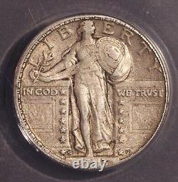 1923-S Standing Liberty Quarter, ANACS 40, Scarce date and grade