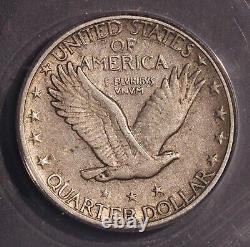 1923-S Standing Liberty Quarter, ANACS 40, Scarce date and grade