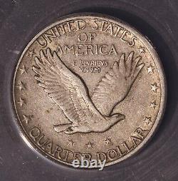 1923-S Standing Liberty Quarter, ANACS 40, Scarce date and grade