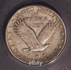 1923-S Standing Liberty Quarter, ANACS 40, Scarce date and grade