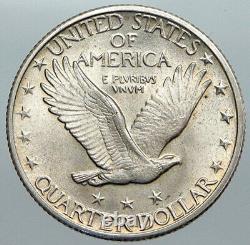 1925US United States Standing LIBERTY Silver Quarter Dollar 25 Cents Coin i89054