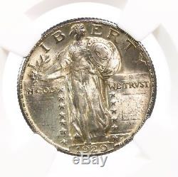 1929 Standing Liberty 25C NGC Certified MS61 FH Mint State 61 Full Head Quarter