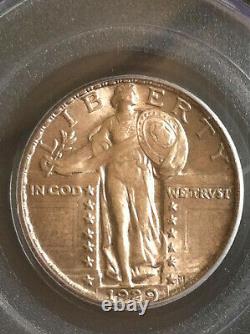 1929 Standing Liberty Quarter 25c PCGS Mint State MS 63 Nice & Original