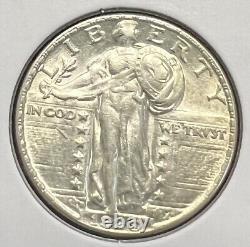 1929-d Standing Liberty Silver Quarter Choice Au. Actual Coin #wsc2947