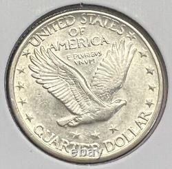 1929-d Standing Liberty Silver Quarter Choice Au. Actual Coin #wsc2947