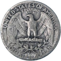 1932 D Washington Quarter 90% Silver Very Good VG See Pics T179