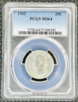 1932-P Washington Quarter PCGS MS64 (Bright White)