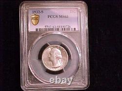 1932-S Washington Quarter, PCGS MS63