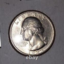 1932 Washington Quarter Gem BU 90% Silver 1 Coin