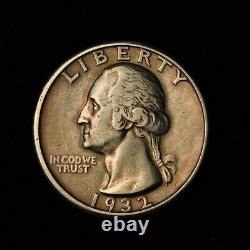 1932-d 25c Washington Silver Quarter Denver Mint United States Coin