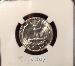 1937 S Washington quarter NGC MS 64 Nice Mint State Coin. Blast White