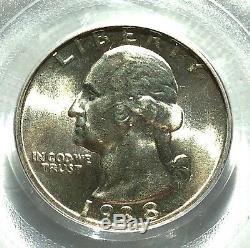 1938- Pcgs O. G. H. Mint State-66,1938-s Pcgs Ms-66, U. S Washington Silver Quarter