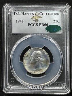 1942 25c PR66 PCGS & CAC WASHINGTON QUARTER