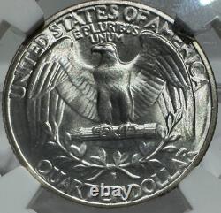 1943 S 25c Washington Quarter Ngc Ms 67