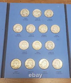 1948-1964 Washington Quarters 40 Coins Set 90% Silver Circ $10 FV