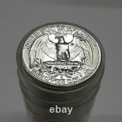 1958-D United States Roll of BU Silver Washington Quarters 40 Coins Total
