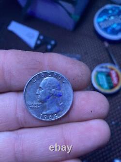1964 Silver Washington Quarter With No Mint Mark