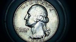 1964 Washington Quarter-gem-90% Silver