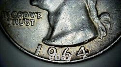 1964 Washington Quarter-gem-90% Silver