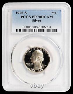 1976-S Silver Washington Quarter PCGS PR70DCAM GREAT QUALITY